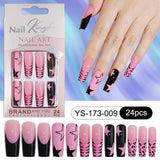 Nail Tips special for press on nails rectangular nail pieces removable full sticker manicure 24 pieces boxed fake nail factory wholesale