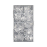 Nail Tips Nail piece full size XL 500 pieces boxed natural light and transparent full sticker almond nail patch fake nail patch manicure