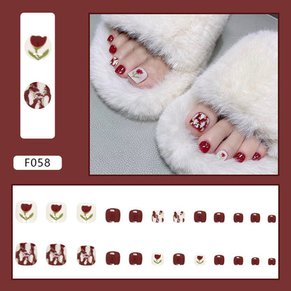 Desejo puro diamante francês flash ins vento doce e fresco menina quente unhas postiças e unhas postiças especiais para manicure unhas postiças postiças｜365nails