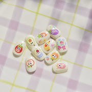 365nails: 可愛水果小怪獸朋友 — 美甲貼紙