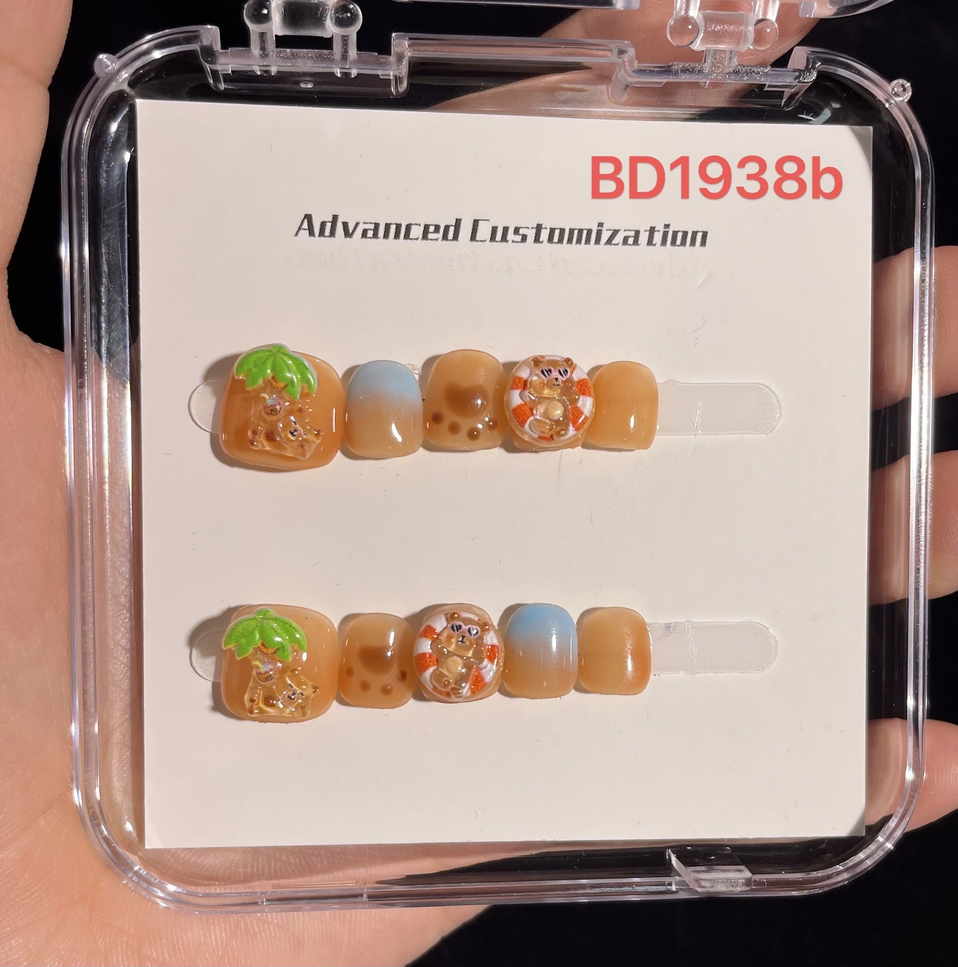 甜美卡通糖果兒童穿戴甲綜合套組