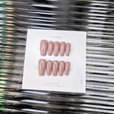 The Essential Solids | Long Coffin ｜Handmade Press-on Nails