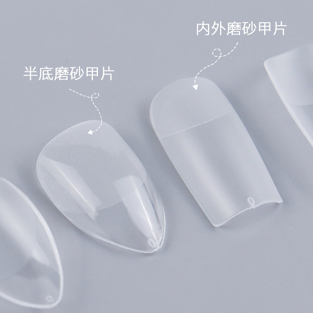 Nail Tips Nail pads are transparent and semi-matte, fully pasted, ultra-thin and non-marking, extended, and 240 full-size fake nails are free of engraving and grinding.
