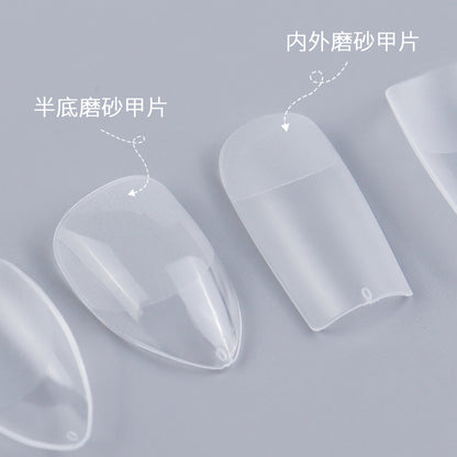 Nail Tips Nail pads are transparent and semi-matte, fully pasted, ultra-thin and non-marking, extended, and 240 full-size fake nails are free of engraving and grinding.