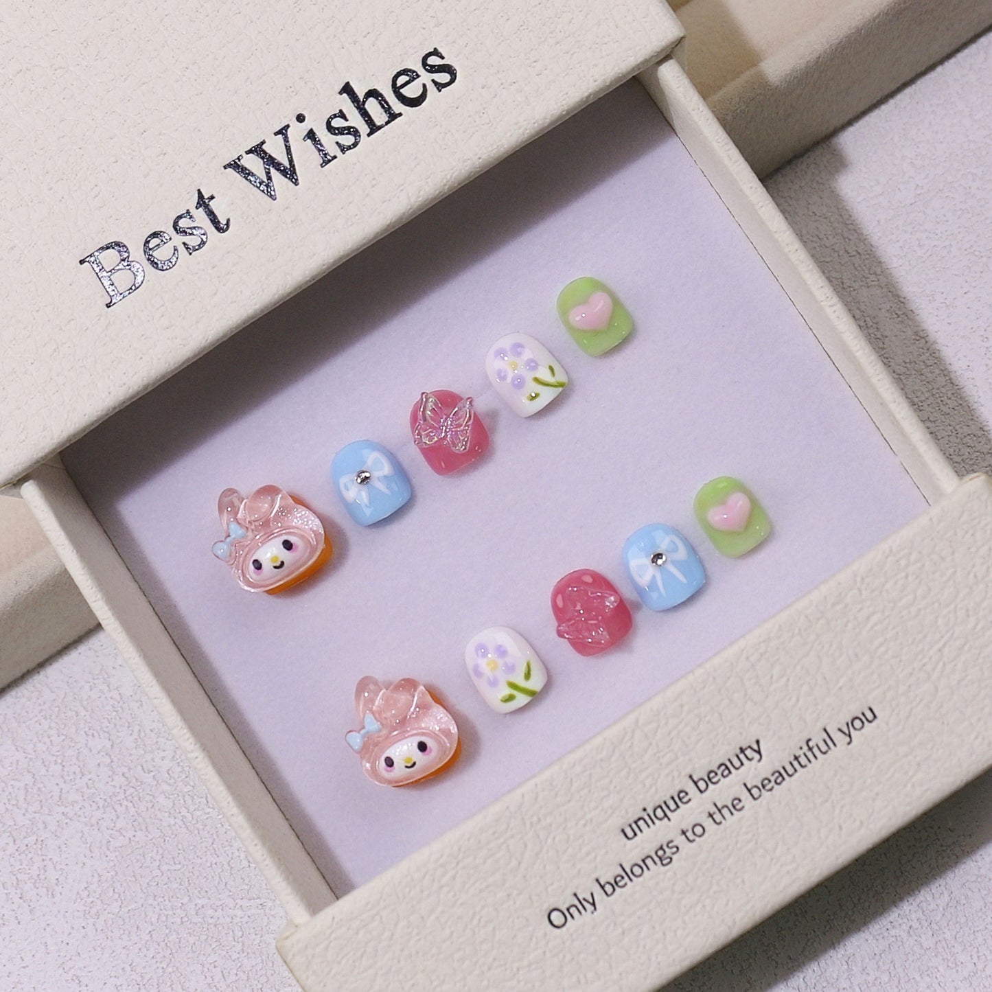 Children's special cute cartoon nail art 3-12 years old girls and children nail art film