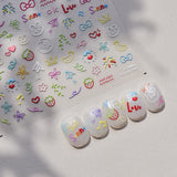 3D Embossed Nail Stickers – Whimsical Collection
