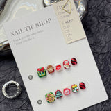 Cute Cartoon Kids Press On Nails Set