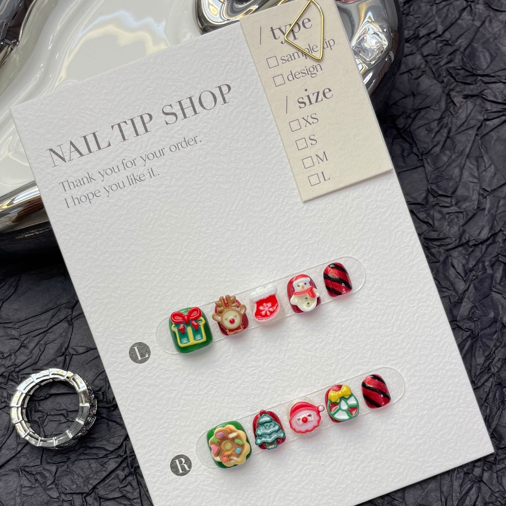 Cute Cartoon Kids Press On Nails Set