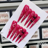 Extra Long 5.5cm Stiletto Press-On Nails Collection | Dozens of Styles | Reusable & Ready to Wear