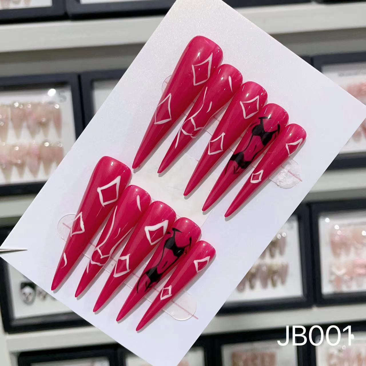 Extra Long 5.5cm Stiletto Press-On Nails Collection | Dozens of Styles | Reusable & Ready to Wear