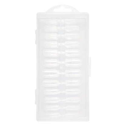 Nail Tips Explosive press on nails pads, transparent semi-sand and seamless square free grinding 240 boxed patch nail pads