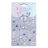 Original Snowflake Unicorn Nail Art Sticker 5D Embossed Three-dimensional Christmas Pony DIY Nail Sticker Ornament AA