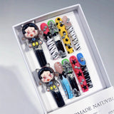 Pop Art Cartoon Doll Colorful Statement Press On Nails