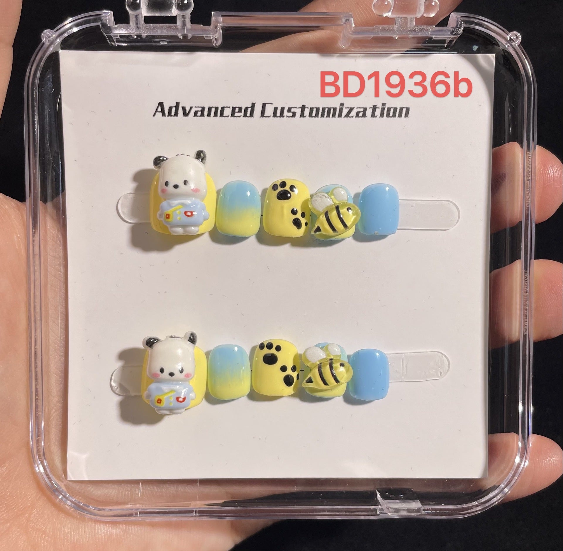 甜美卡通糖果兒童穿戴甲綜合套組