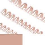 High sense manicure 30 pieces boxed coated fake nails simple French white edge wearing nail fake nails