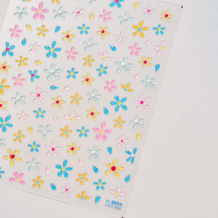 365nails: "Pastel Daisy Confetti" – nail art stickers