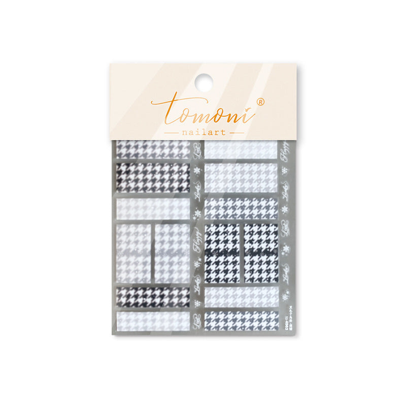 365nails: "Houndstooth Pattern" – nail art stickers