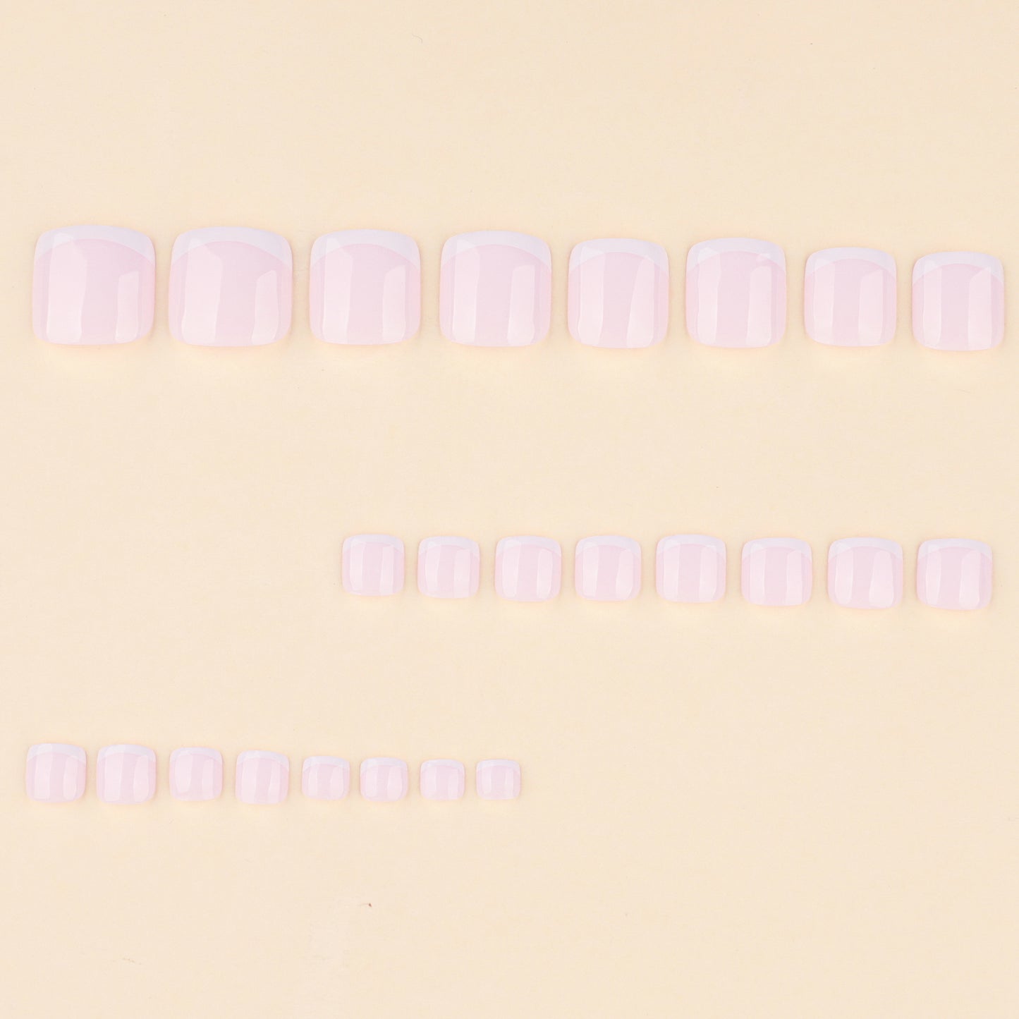 Toenailsfrench toe nail piece casualfrenchwhite toe nail piece toe