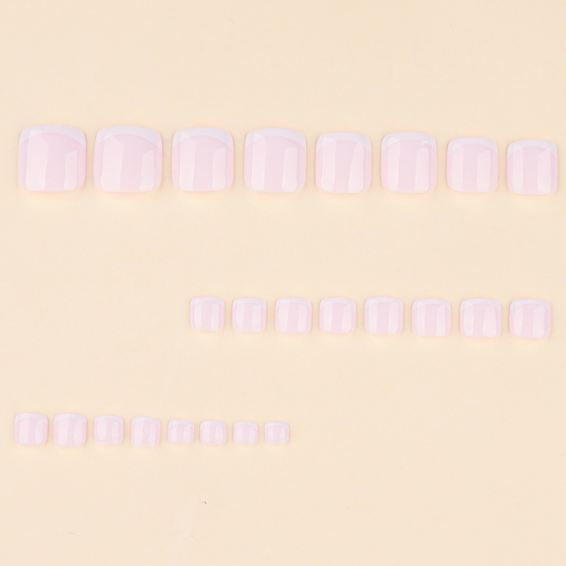 Toenailsfrench toe nail piece casualfrenchwhite toe nail piece toe