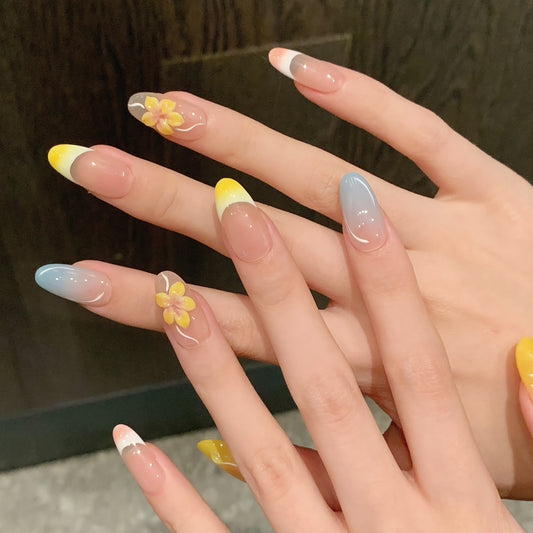 Macaron Color Three-dimensional Carving Spring and Summer Detachable Handmade Wear nails | 365nails