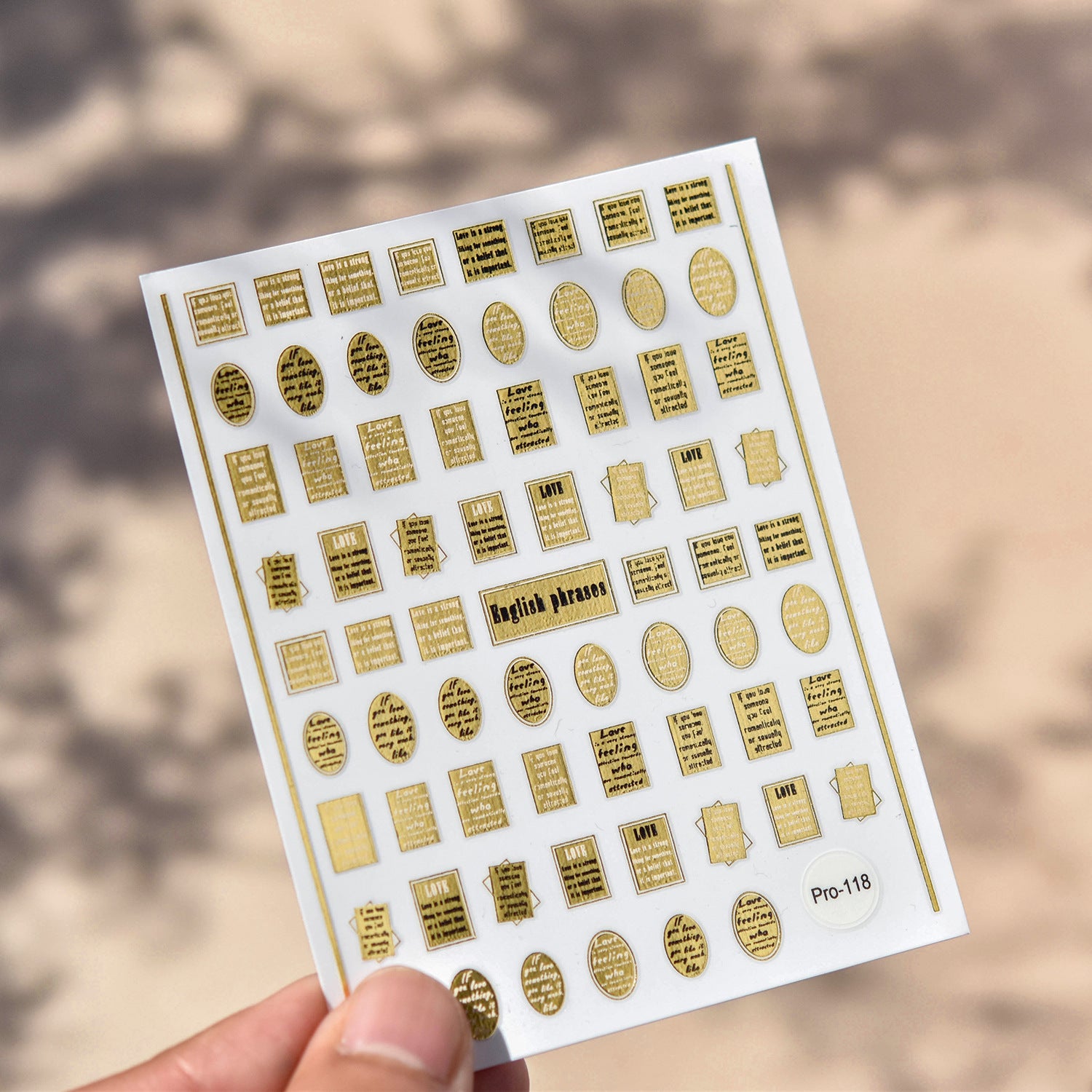 365nails: "Metallic Gold Rose" – nail art stickers