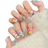 Cute Candy Christmas Charm Nails