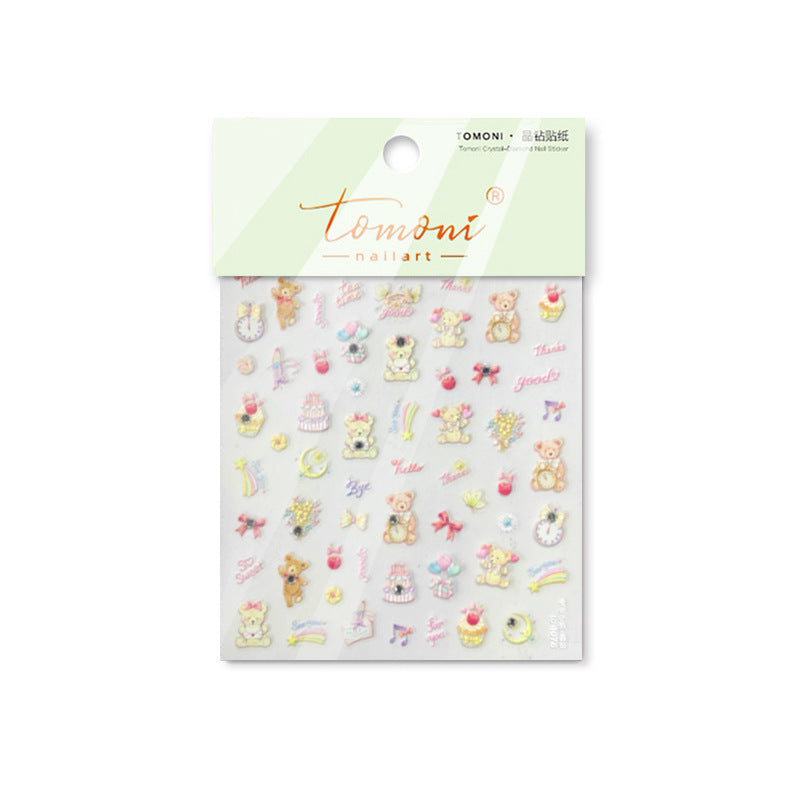 365nails: "Pastel Teddy Party" – nail art stickers
