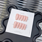 The Essential Solids | Long Coffin ｜Handmade Press-on Nails