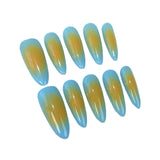 Uñas postizas sencillas con diseño de rubor, dulces, geniales y atractivas, para chicas, con pegatinas largas, hechas a mano, venta al por mayor | 365nails