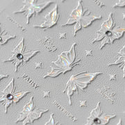 365nails: "Holographic Butterfly with Rhinestone" – Nail Art Stickers