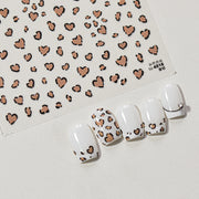 365nails: "Dusty Pink Heart Print" –Nail Art Stickers