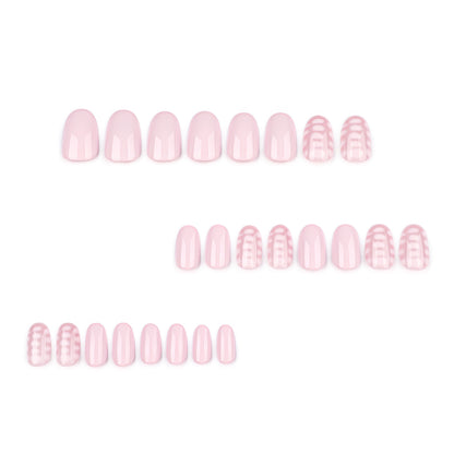 hot-selling wearing nail fake nail short short round nail piece press on nails nail piece wholesale｜365nails