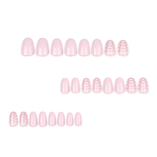 hot-selling wearing nail fake nail short short round nail piece press on nails nail piece wholesale｜365nails