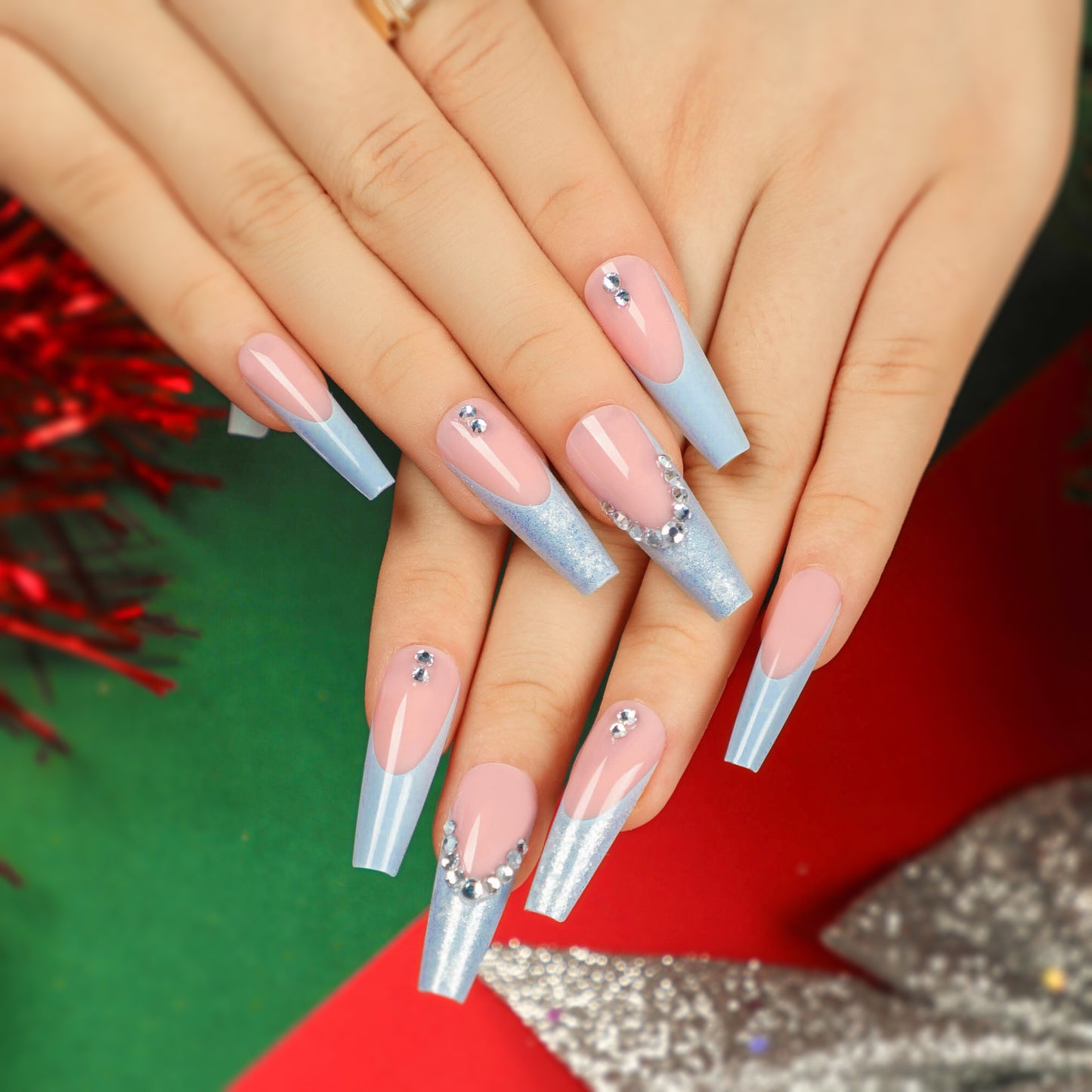 Christmas wear nail special fake nail nail nail piece press on nails｜365nails