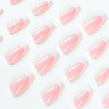 Wearing Nail Art Simple white edge French Wearing Nail Finished Detachable Nail Art False Nail Press on nails｜365nails