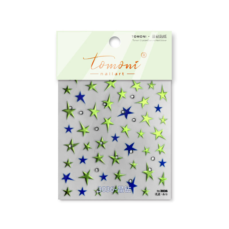 365nails: "Neon Star Rhinestone" – Nail Art Stickers