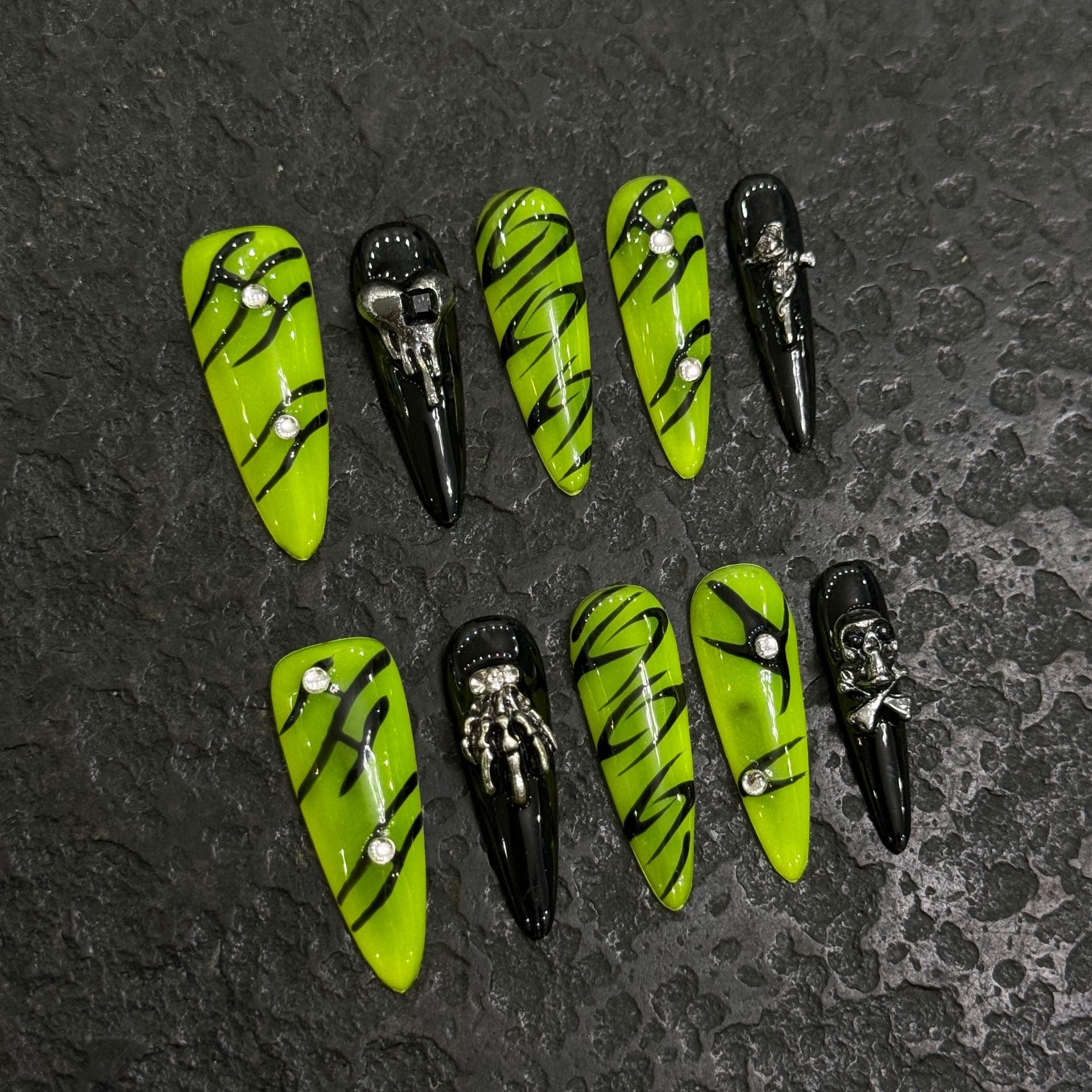 Pure handmade press on nails   nail art fake nails beauty | 365nails