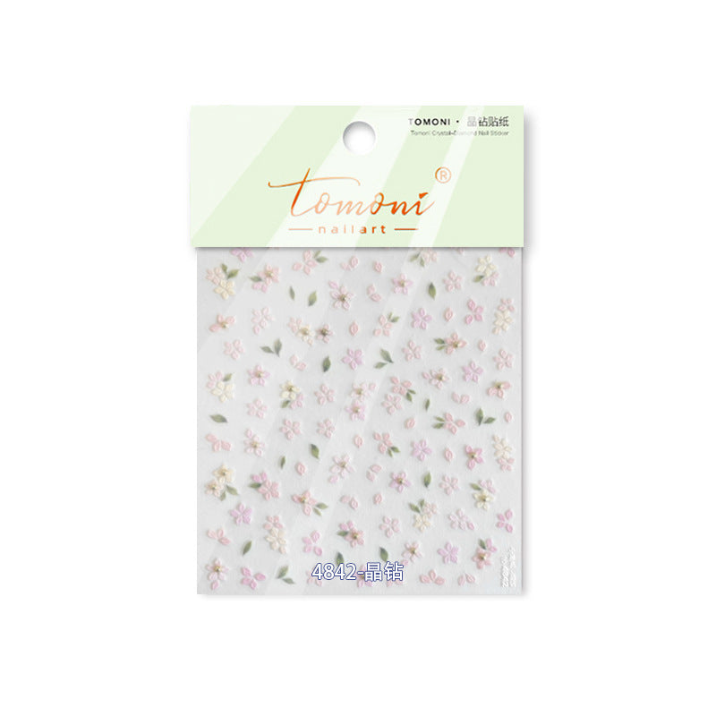 365nails: "Crystal Pink Mini Flower" – nail art stickers