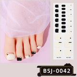 Semi-Cured Gel Nail Strips 3D Soft Glossy Toe Design (MOQ=3)