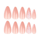 hot-selling three-dimensional shell  pads wholesale  nude almond nail patch｜365nails