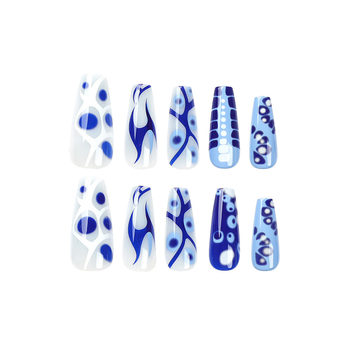 French nail piece, special nail art for wearing nail,  ballet nail piece, fake nail nail sticker nail art piece｜365nails