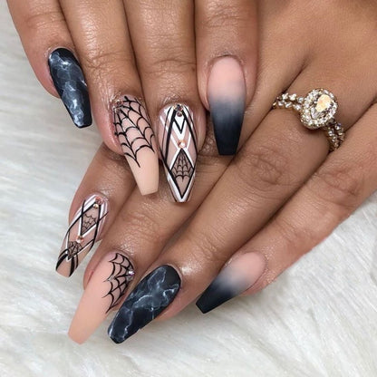 Halloween Collection Long Wear Nail Finished Press on Nail Fake Nail Nail Patch Nail Patch｜365nails