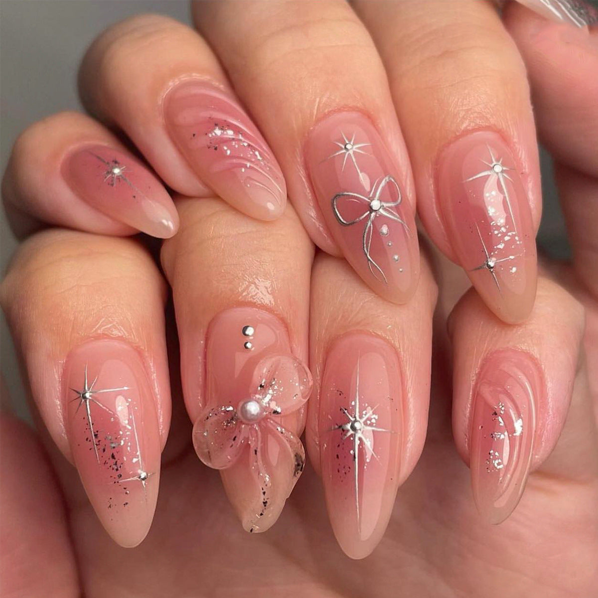 Internet celebrities wear nail pads Finished ins Wind Premium Butterfly Diamond  Patch Removable Nail Pads｜365nails