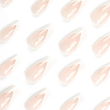 Uñas francesas Arte en uñas postizas Medianas y largas Uñas postizas Uñas en láminas Uñas en láminas Uñas en láminas Uñas adhesivas Hojas｜365nails