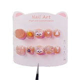 Sugar Love Linna Bell Kids Press On Nails with Glitter
