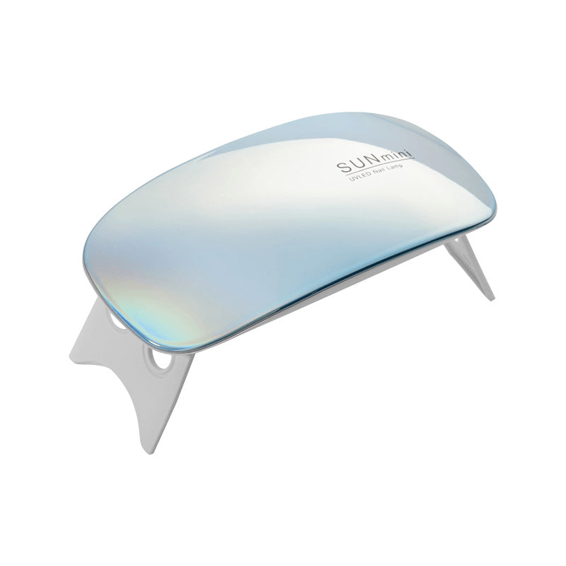 Lâmpada LED de Unha Portátil Personalizada | Suporte Dobrável | Alimentação USB | Temporizador 30/60s | Cura Rápida Leve (Multicores)