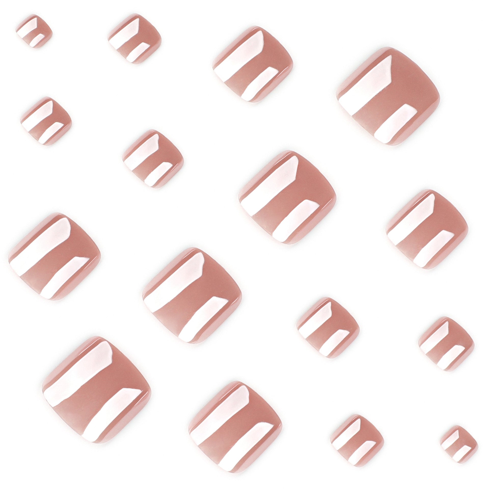 Coated flash nude color pure color toenails toenails toenails