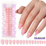 Nail Tips Exclusive for Amazon hot-selling French press on nails art patch oil injection removable fake nail piece 120 pieces