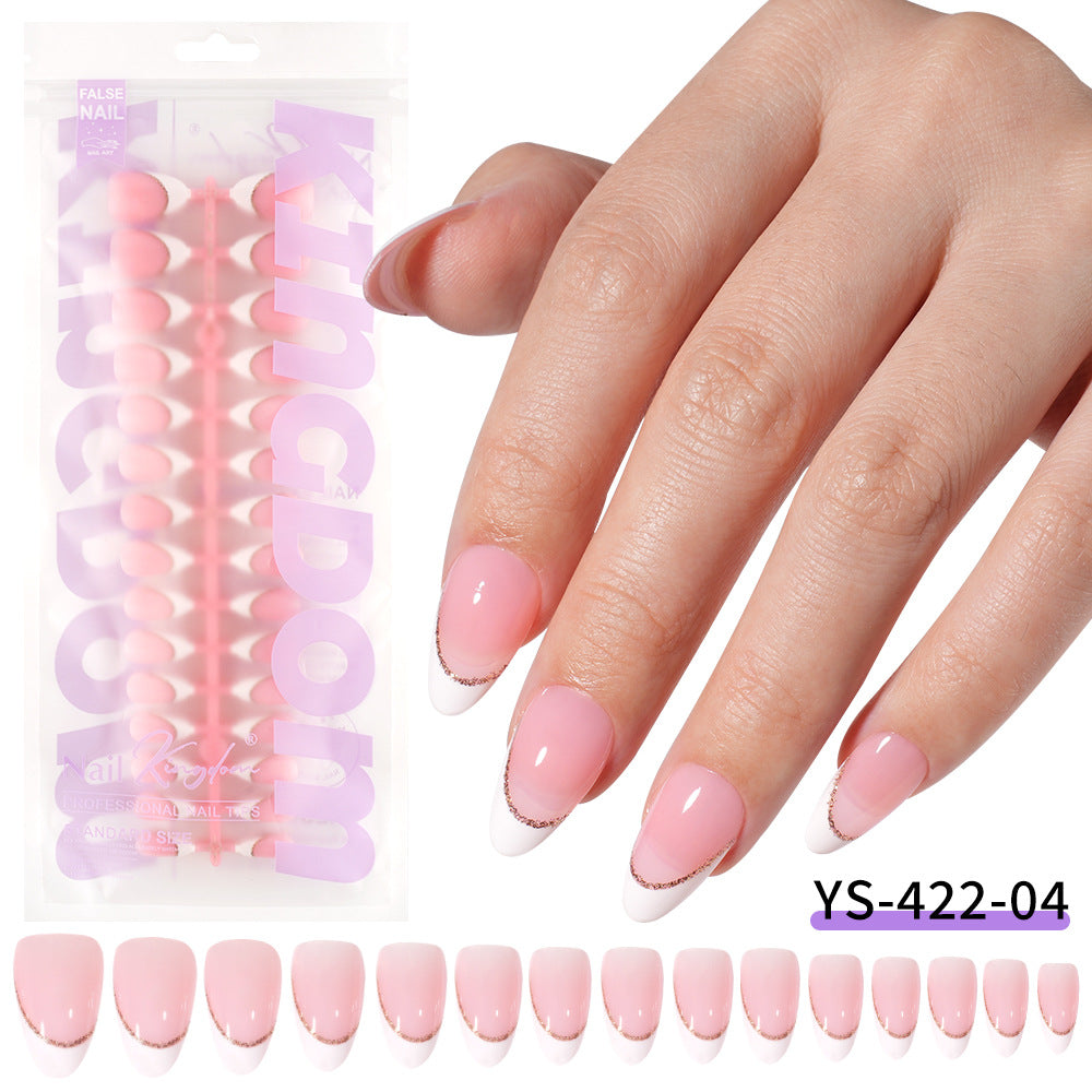 Nail Tips Exclusive for Amazon hot-selling French press on nails art patch oil injection removable fake nail piece 120 pieces