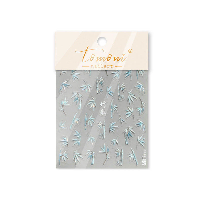 365nails 동양풍 대나무 잎 네일 아트 스티커